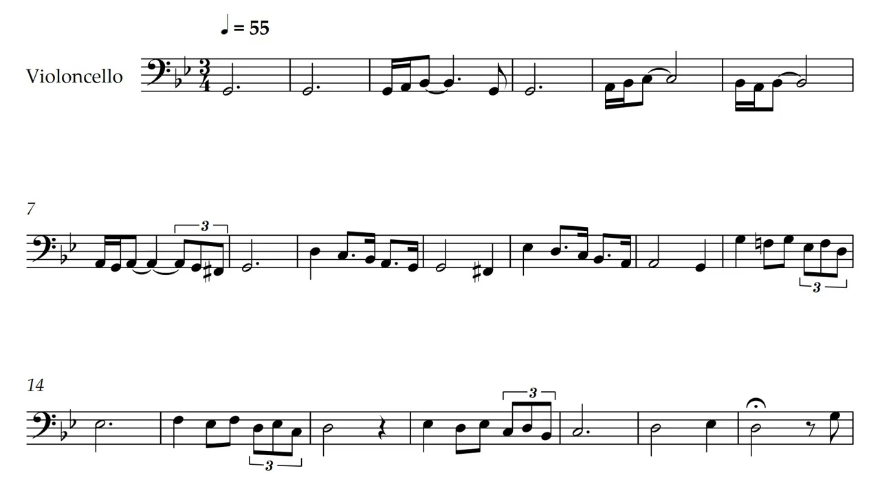 Adagio in G Minor  - Albinoni | Cello Sheet Music