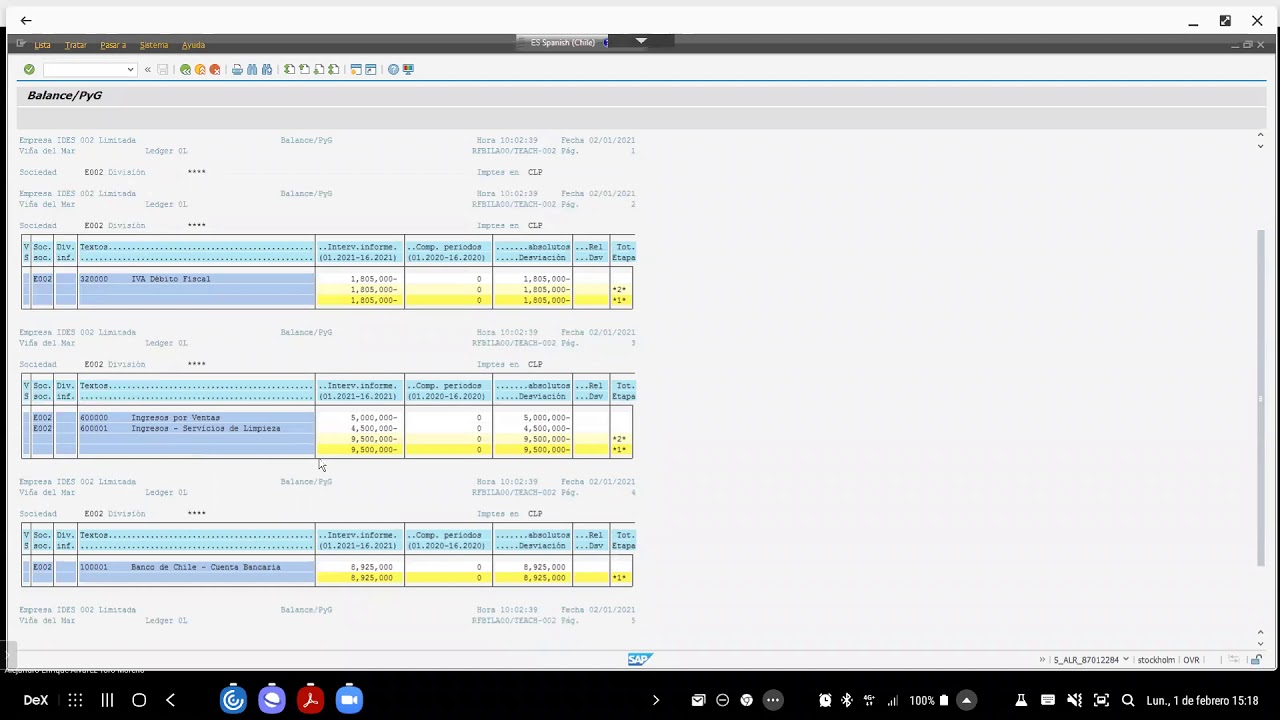 SAP Módulo FI - Elaboración y Estructura de Balance General para Sociedades