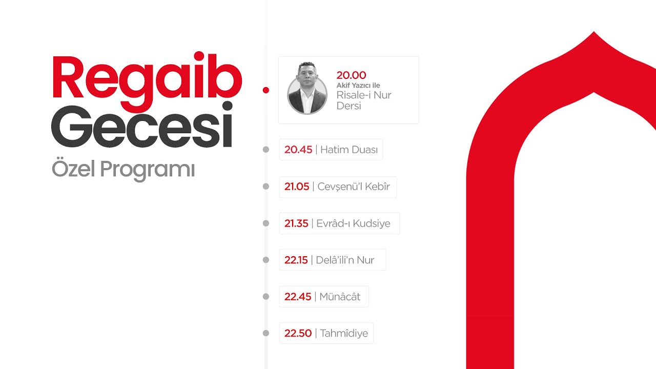 Regaib Kandili Özel Programı | Akif Yazıcı ile