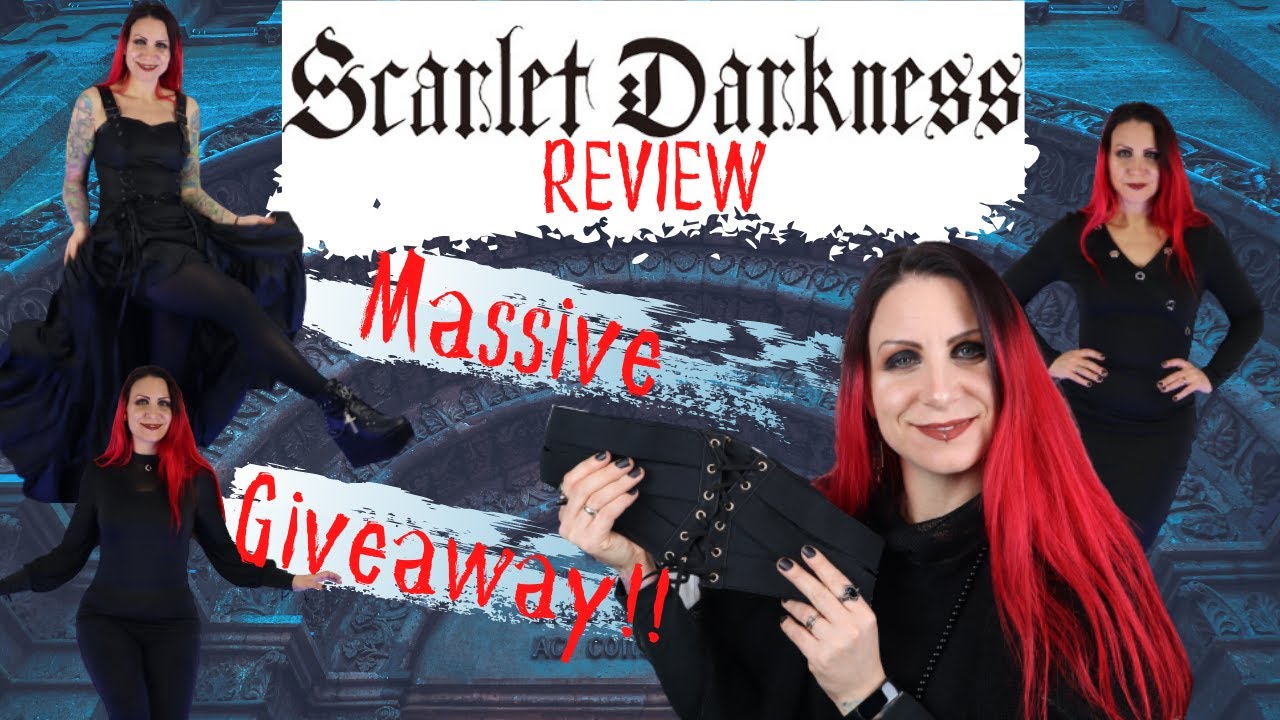 SCARLET DARKNESS REVIEW & GIVEAWAY | Affordable goth brand | Budget goth