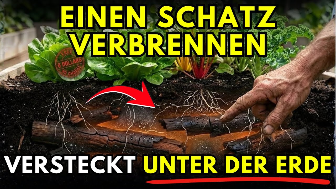 Die meisten Menschen verbrennen einen Schatz, der einen Garten 20 Jahre bewässert