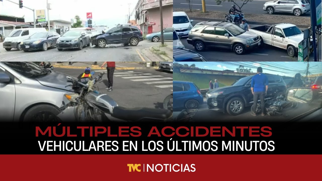 Múltiples accidentes vehiculares en los últimos minutos
