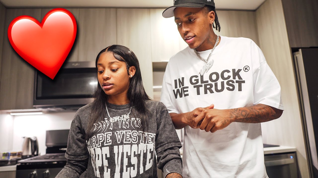 I PULLED UP ON VEE TO COOK FOR HIM😘