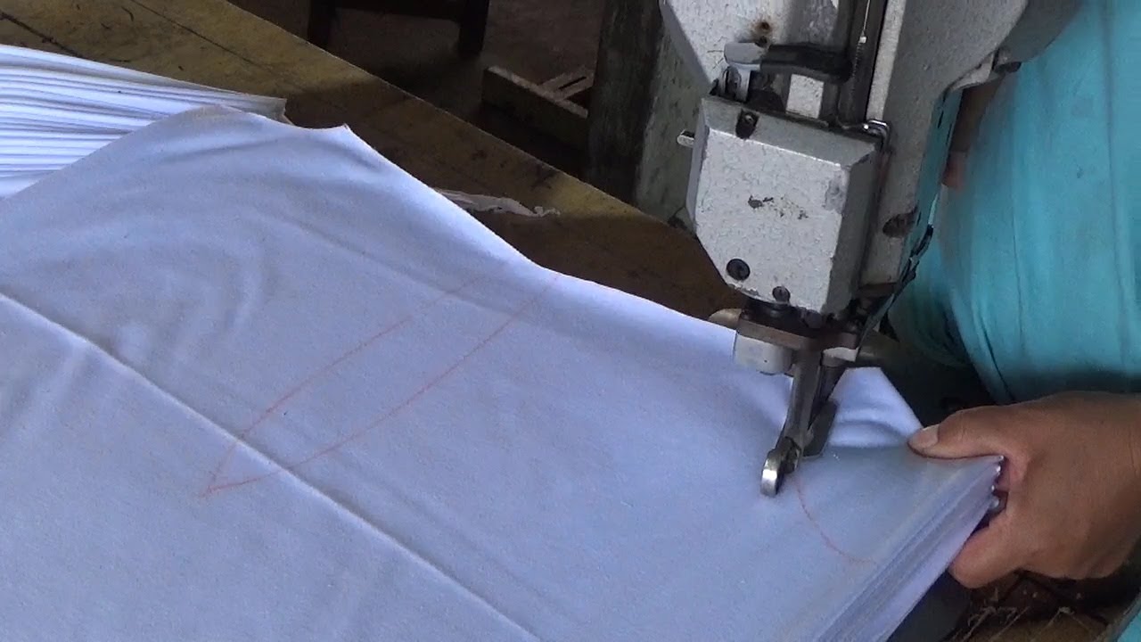 cara motong koas bodysize-baju kaos tanpa jait samping