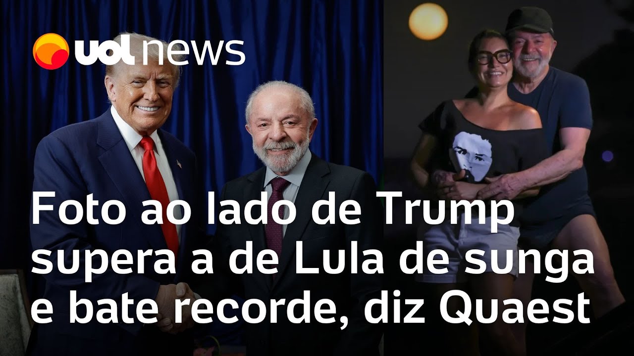 Foto de Lula e Trump bate recordes e supera a do petista de sunga com Janja, diz Quaest