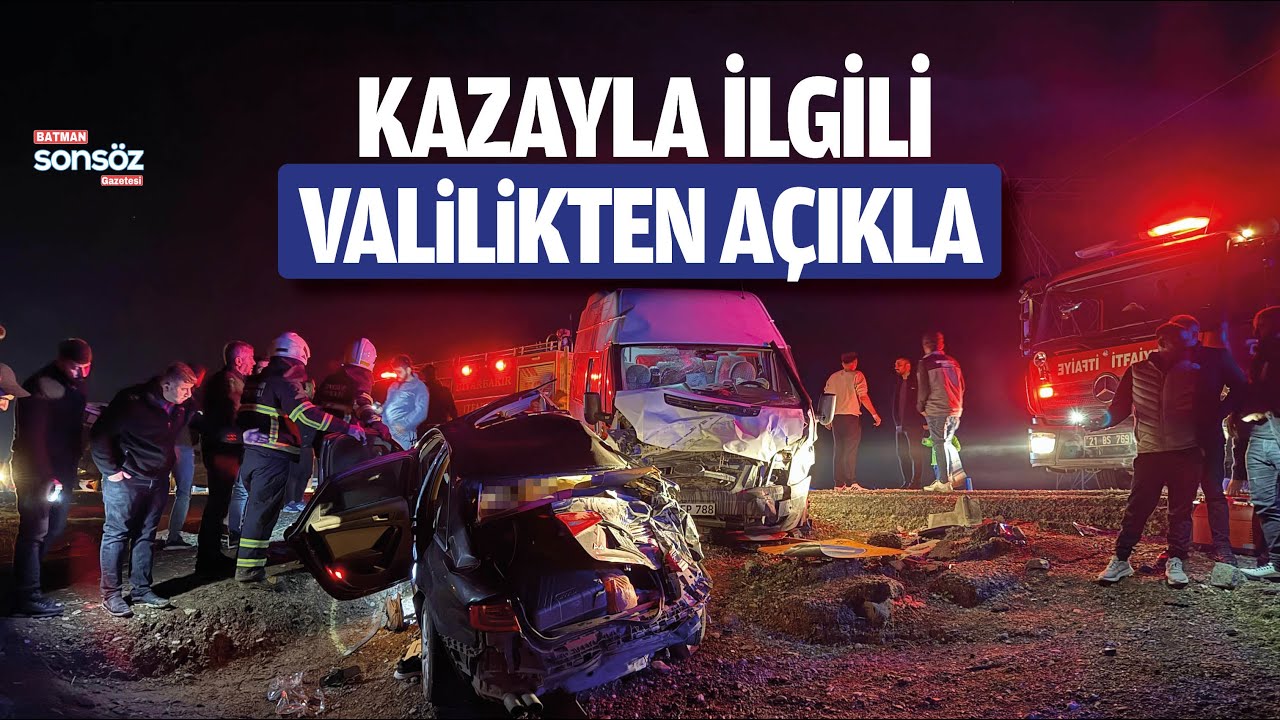 Batman-Diyarbakır yolunda kaza: 3 ölü-7 yaralı