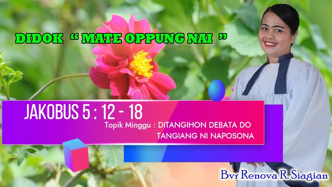 Jamita Partangiangan 2 Nov 2025 : Jakobus 5 : 12 - 18 // Bvr Renova R Siagian