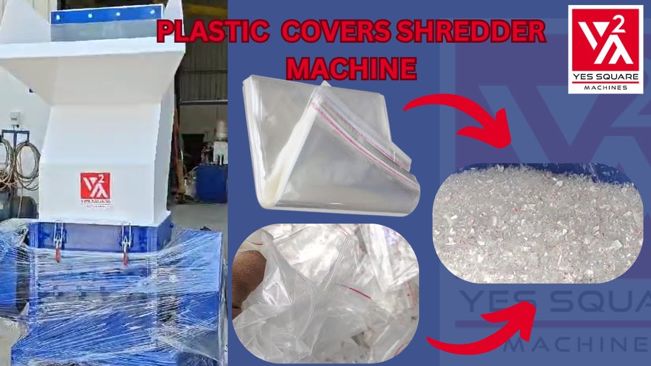 PLASTIC COVERS SHREDDER MACHINE | 10 HP | COIMBATORE