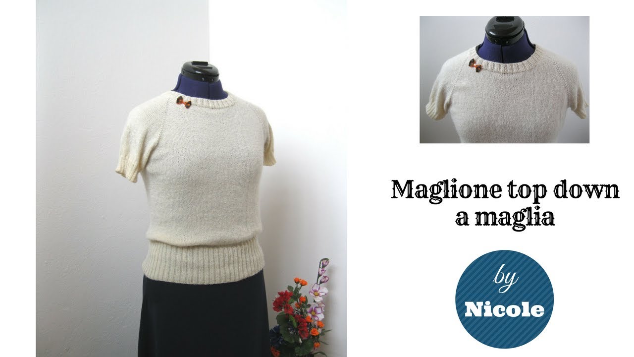 Come realizzare un maglione top down a maglia - Knit top down sweater