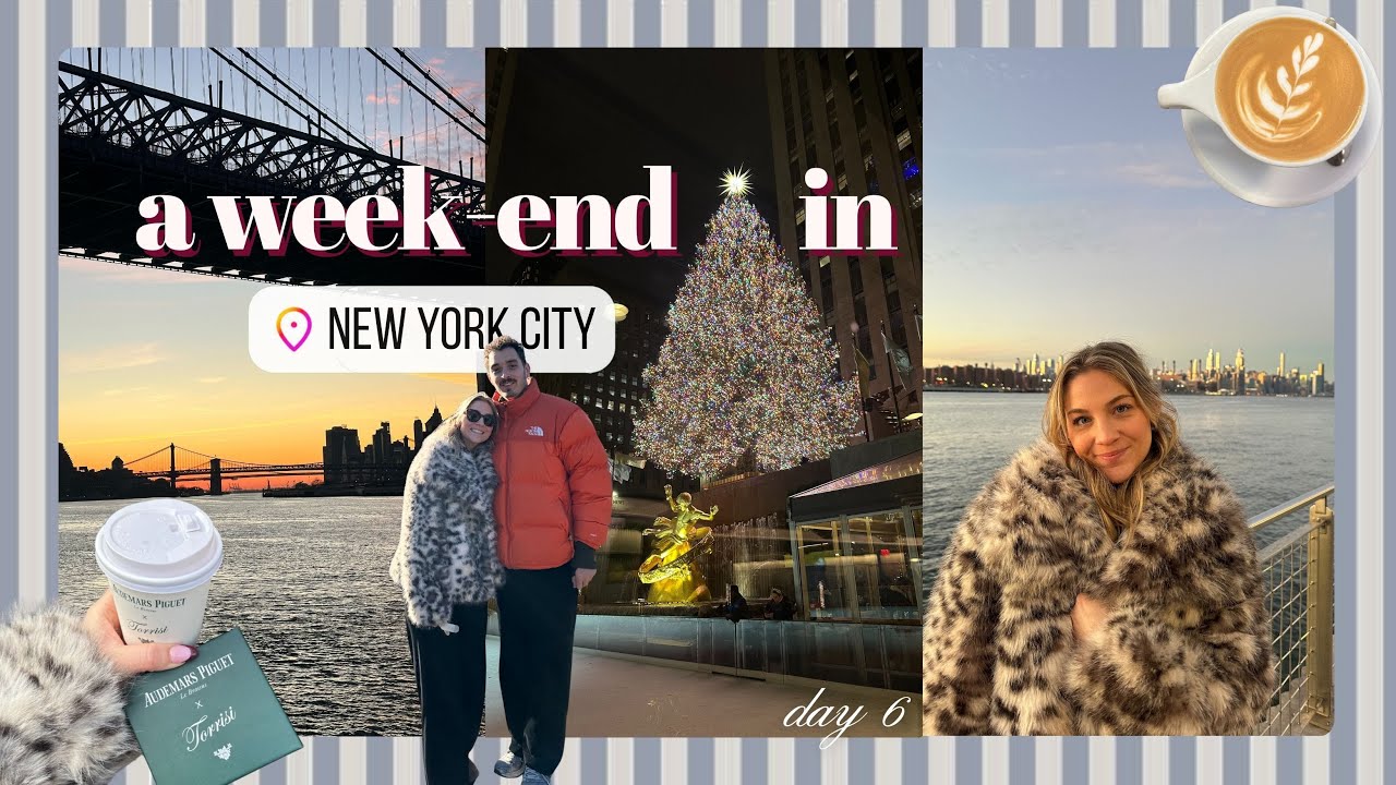 Un week-end d’hiver à NYC 🍝🗽 | rooftop, où manger, shopping & Dyker Heights | VLOGMAS 6