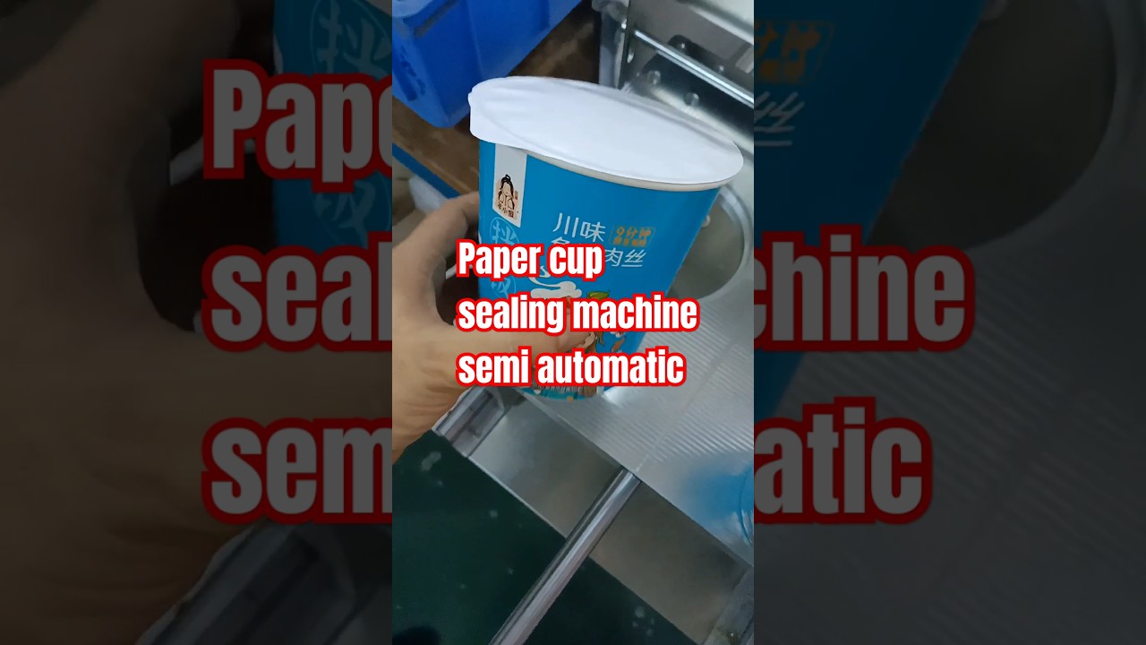 Paper cup sealing machine semi automatic#sealingmachine #packagingmachine #sealer