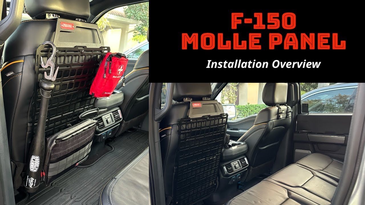 Installation of Seat Back MOLLE Panel from BuiltRight Industries on F-150 Tremor (Novice)