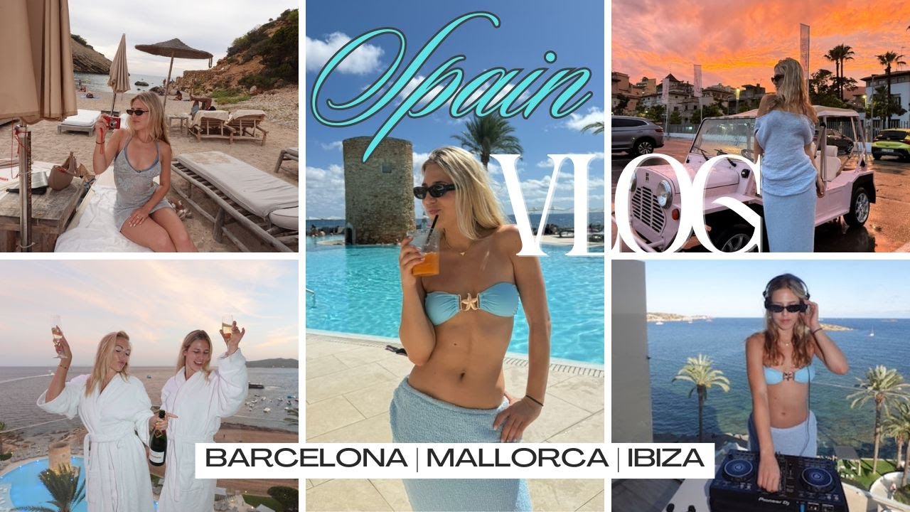 Spain Vlog: Exploring Barcelona, Mallorca & Ibiza | Staying at Hotel Torre del Mar ✨🇪🇸