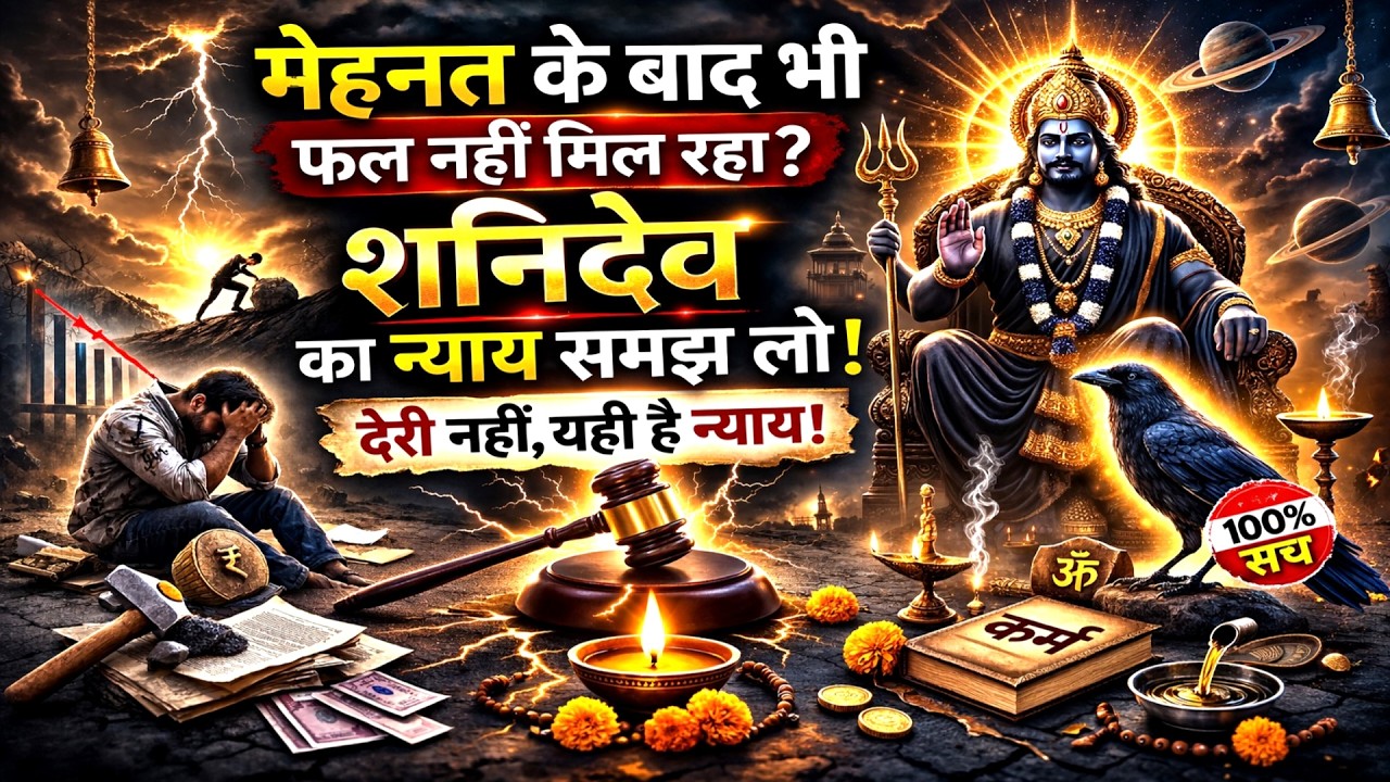 मेहनत के बाद भी फल नहीं मिल रहा । शनिदेव का न्याय समझ लो 