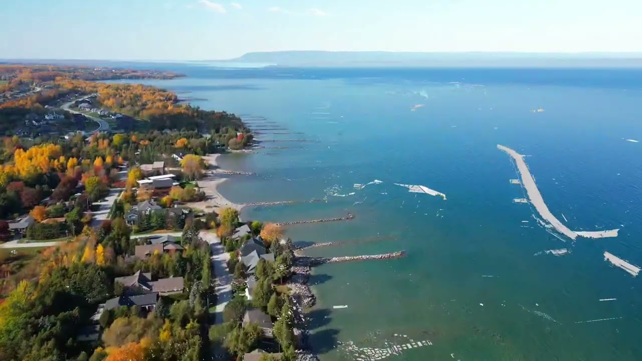Grey Bruce County, Thornbury, Owen Sound, Beaver Valley, Eugenia, drone Aerial.