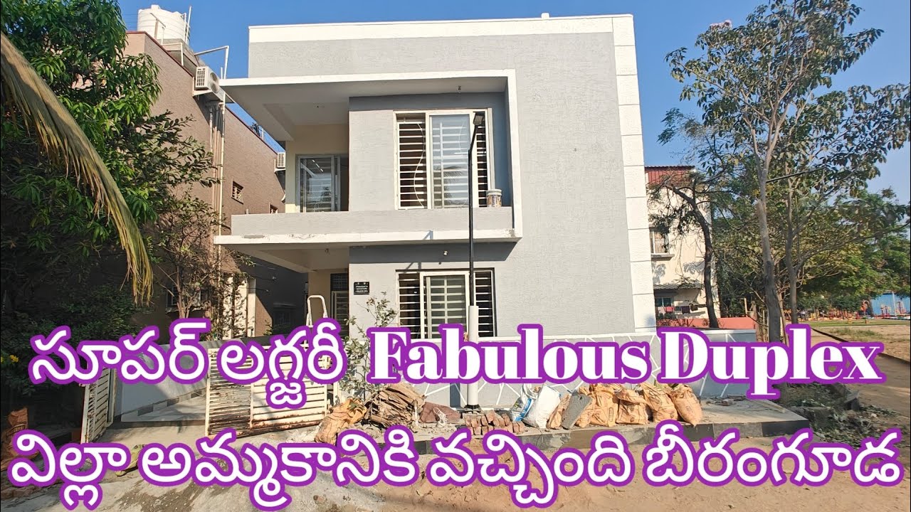 Super luxury stunning duplex villa for sale in Beeramguda|3bhk|2030 sft|Gated community|Ghmc hmda