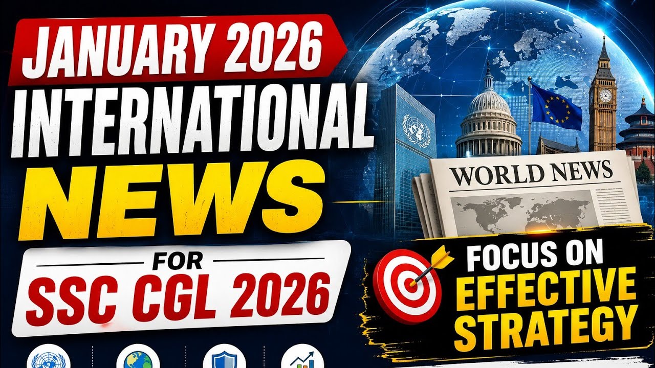 International news | January 2026 | SSC CGL 2026| Pragati Sutra #ssccgl2026 #strategy #ytshorts