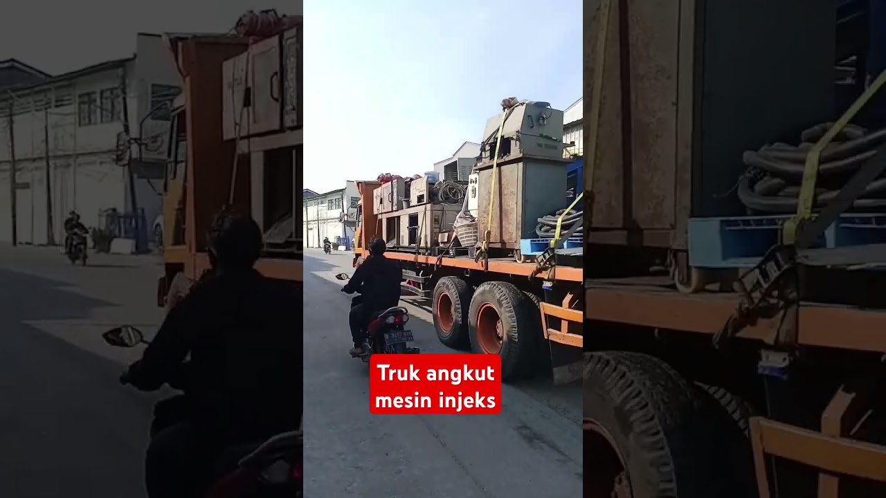 truk mengangkut barang mesin.#truk #shorts #shortvideo
