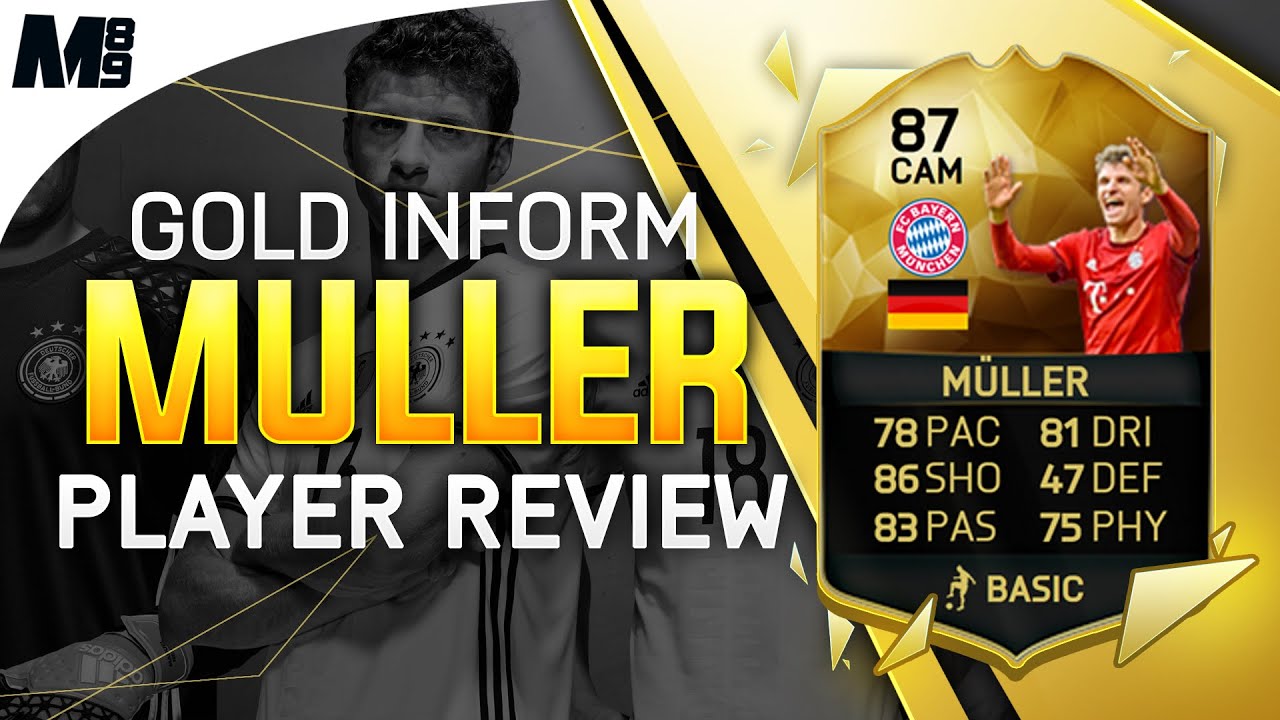 FIFA 16 IF MULLER REVIEW (87) FIFA 16 Ultimate Team Player Review + In Game Stats