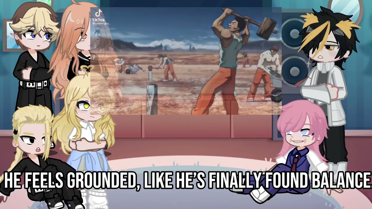 Tokyo revengers react to takemichi as baki hanma | Gacha life 2