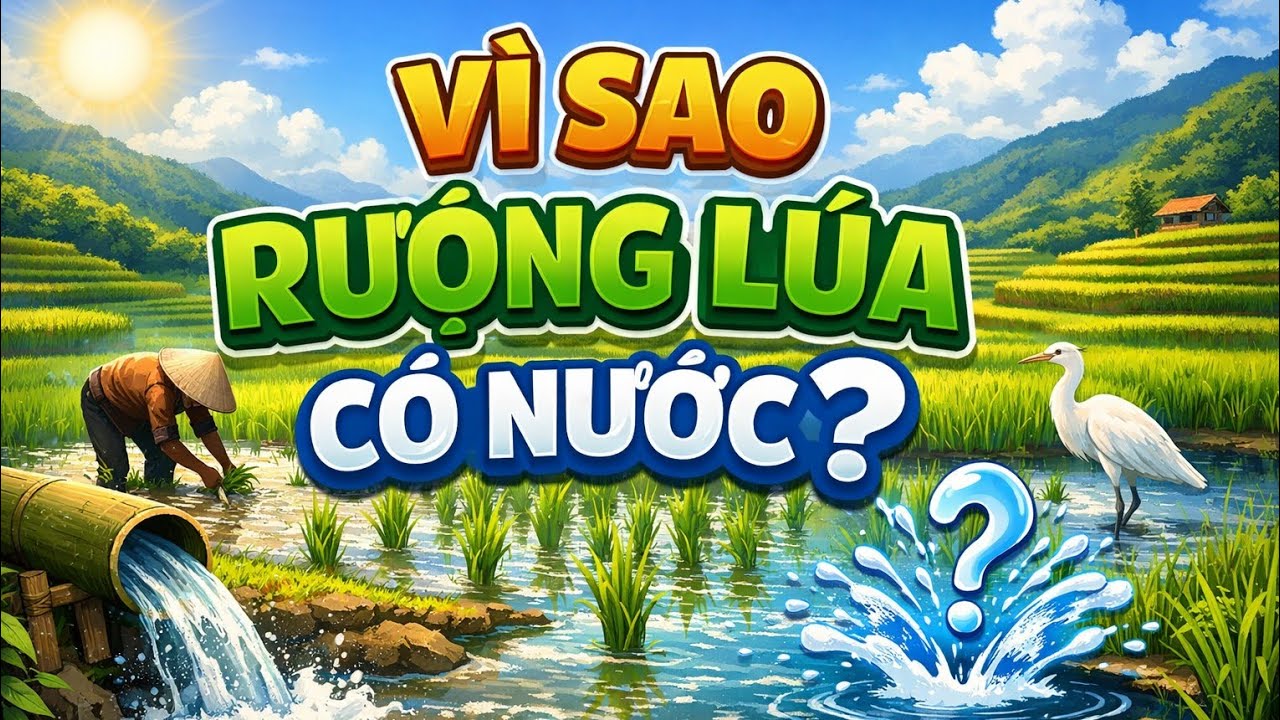 Vì sao ruộng lúa luôn phải giữ nước?