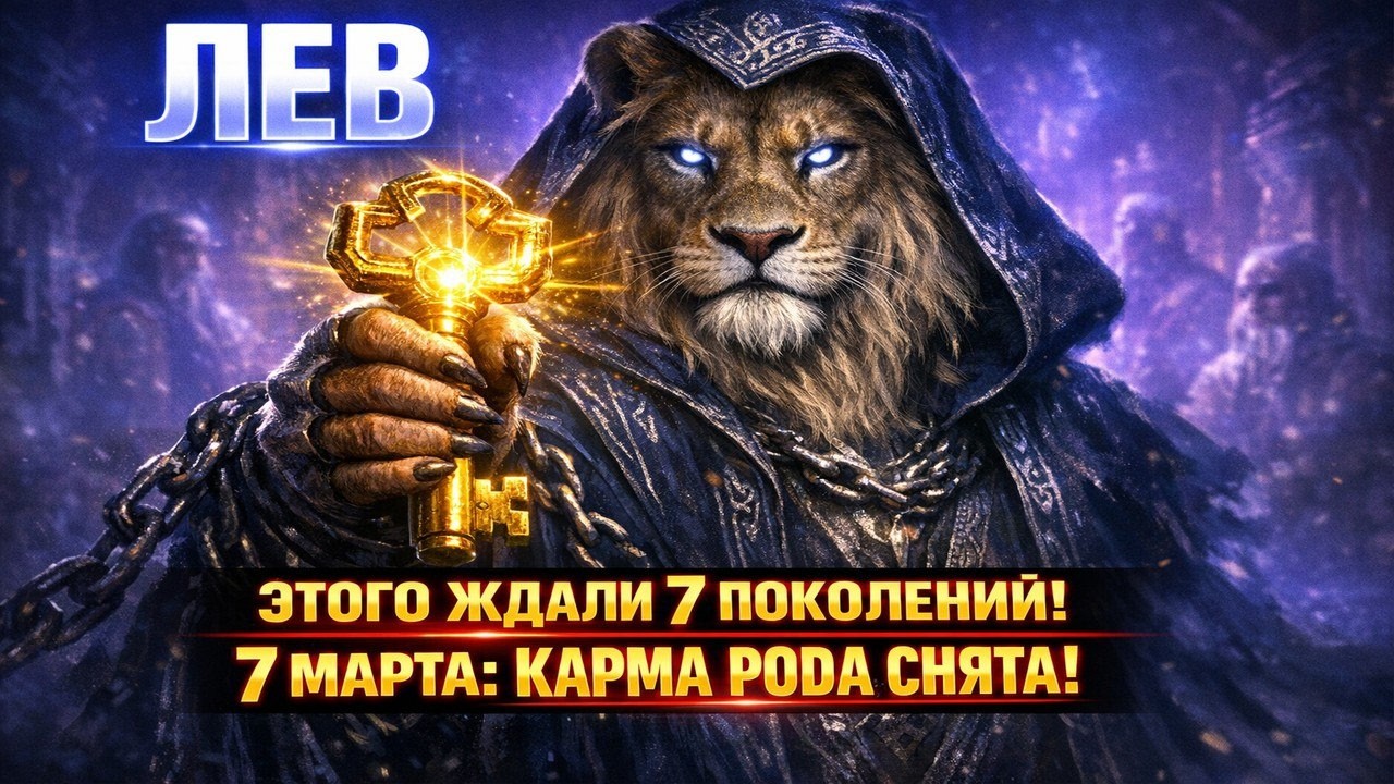 ЛЕВ, ТЫ ОТРАБОТАЛ КАРМУ РОДА! 7 марта вы получите Наследство Силы!