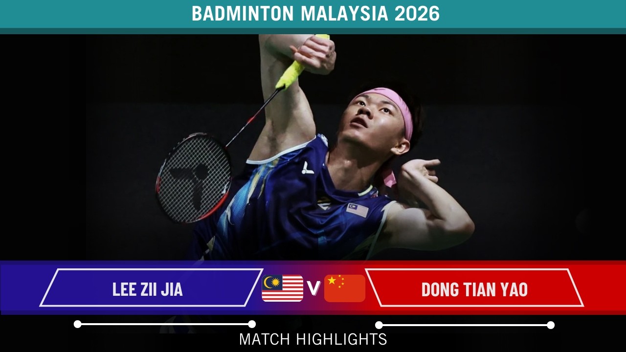 Lee Zii Jia vs Dong Tian Yao Orleans Masters 2026 Badminton