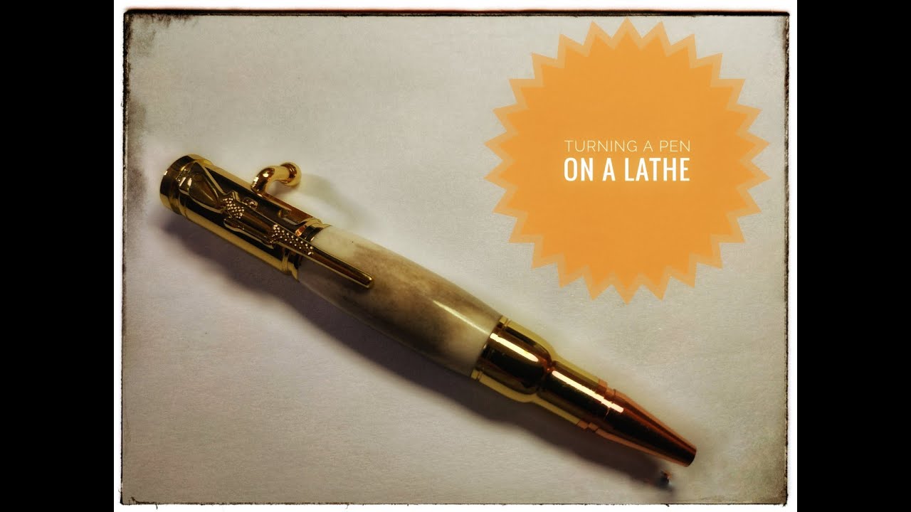 Turning a Pen on a Lathe (κατασκευή στυλό στον τόρνο)