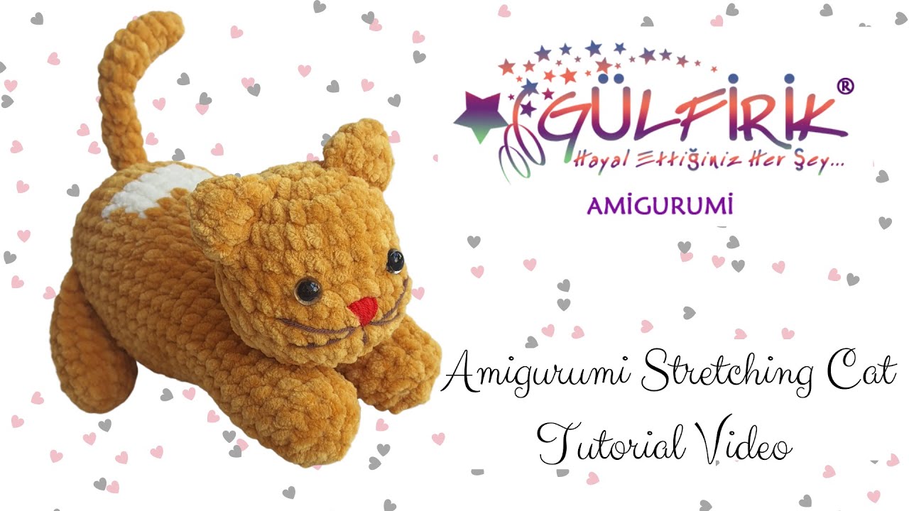 Amigurumi Stretching Cat Tutorial Video
