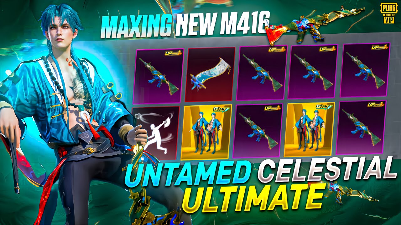 NEW M416 🔥MAXED 🔥 | UNTAMED CELESTIAL ULTIMATE SET CRATE OPENING | NEW M416 PUBGMOBILE
