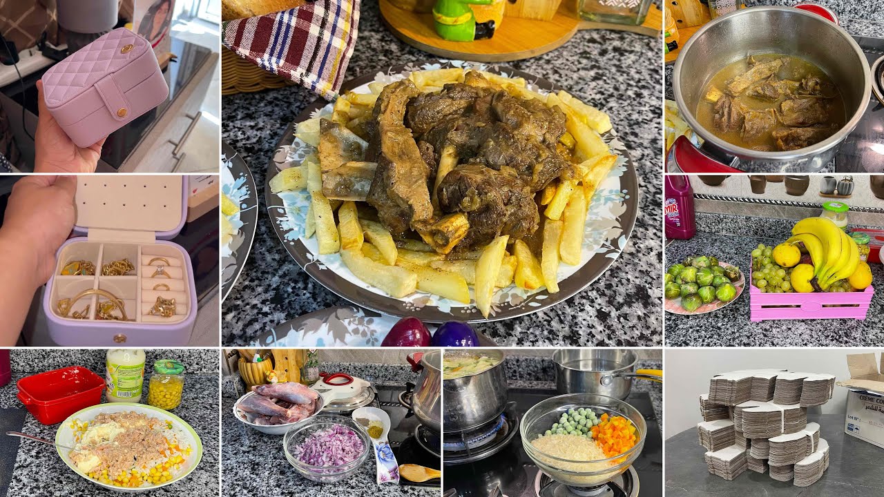 روتيني اليومي../ علبة مجوهرات كيوت تهبل😍شاركتكم عشوية من حياتي حبيت نطيب معاكم لعشا محمر و ماسيدوان