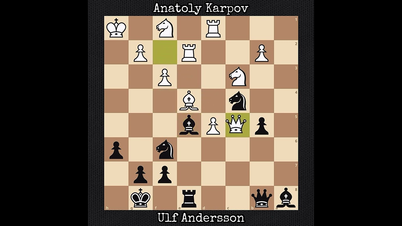 Anatoly Karpov vs Ulf Andersson | Milan, Italy (1975)