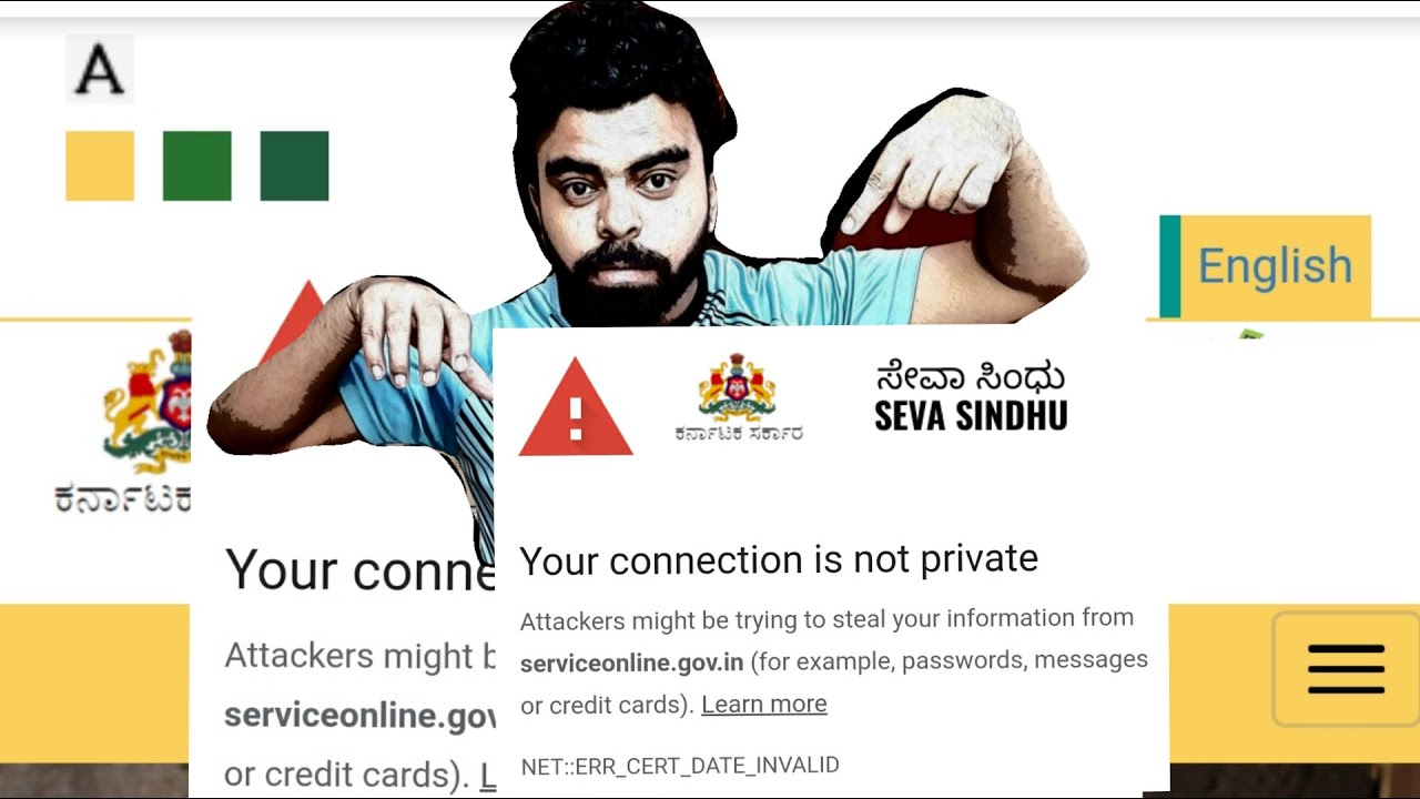 KARNATAKA LOCKDOWN| SINDHU PORTAL|SECURITY WARNING WHILE ACCESSING|PRIVATE NETWORK| INTER-STATE PASS
