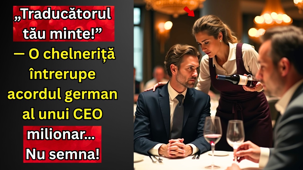 „Traducătorul tău minte!” — O chelneriță întrerupe acordul german al unui CEO milionar… Nu semna!