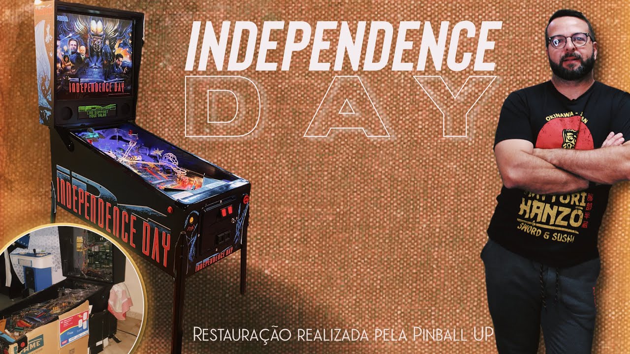 INDEPENDENCE DAY PINBALL - Paulo Dal Poz mostrando sua coleção!!