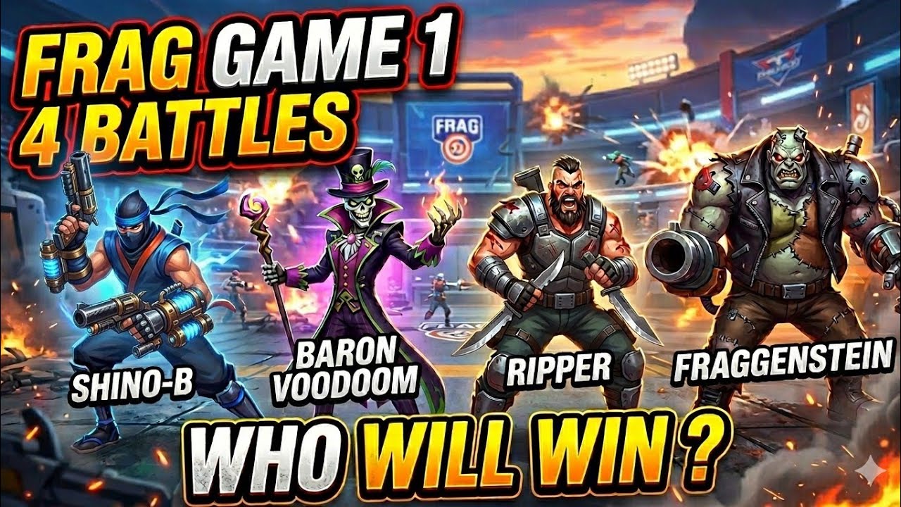 Arcade Challenge,Play Load,2 Vs 2//4 battles//Frag Pro Shooter//gameplay//gaming video