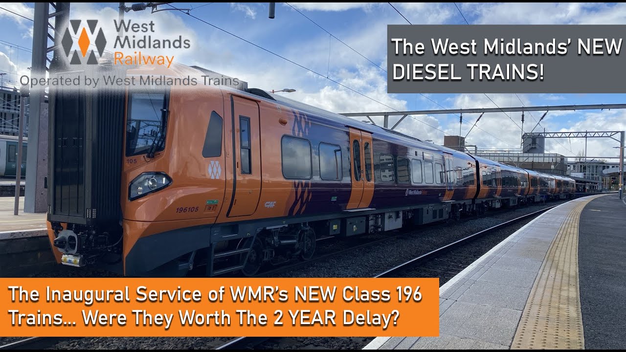 УДИВИТЕЛЬНЫЙ СОВЕРШЕННО НОВЫЙ ДИЗЕЛЬНЫЙ ПОЕЗД от West Midlands Railway, Class 196 «Civity»!