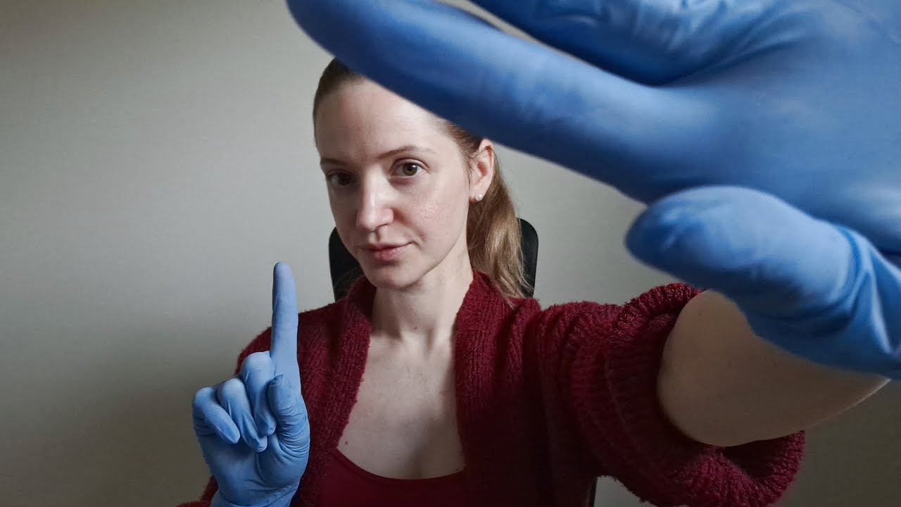 ASMR pure fast hand sounds with latex gloves and tongue clicking - personal attention