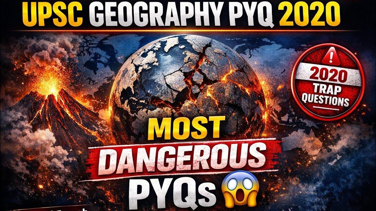 UPSC Geography 2020 PYQs | Concept + Map Based Discussion | Prelims Masterclass 🔥