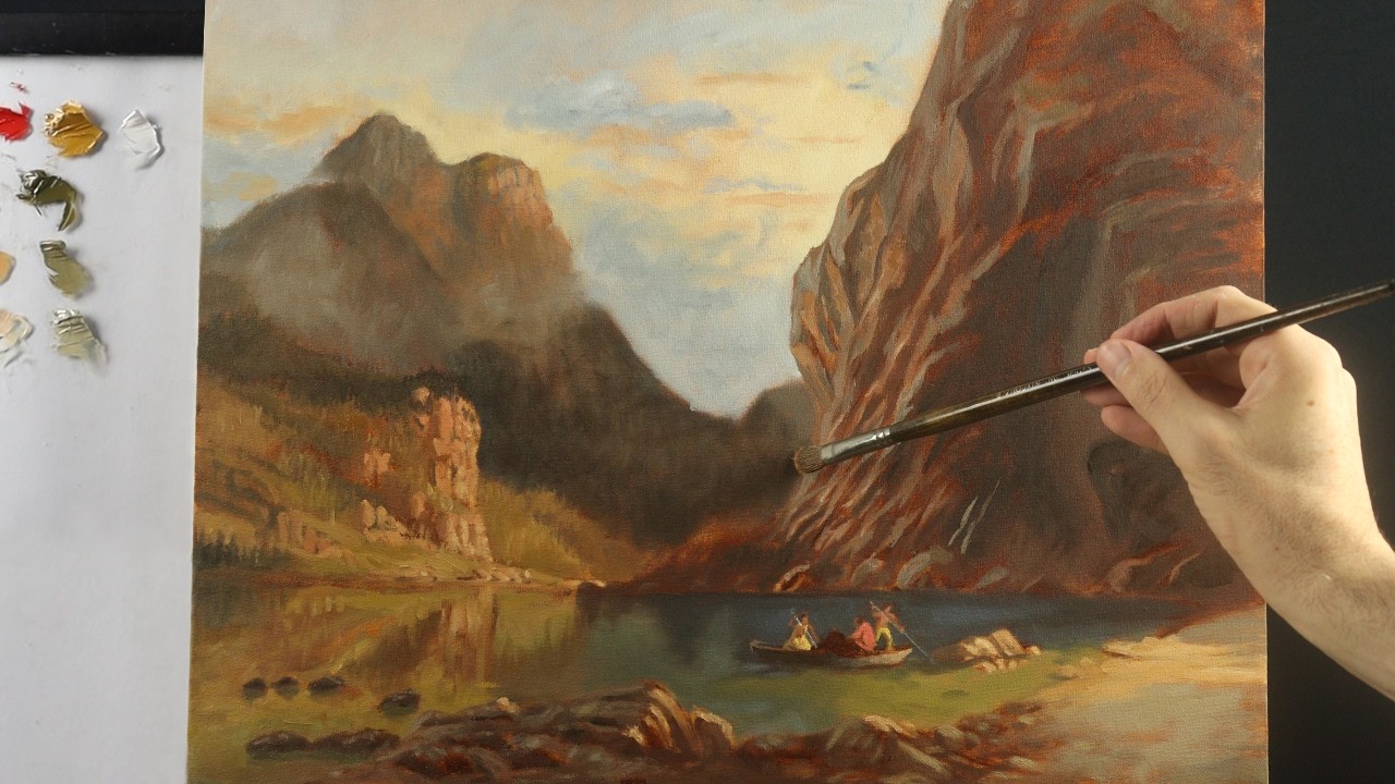 Como pintar uma paisagem majestosa em óleo sobre tela