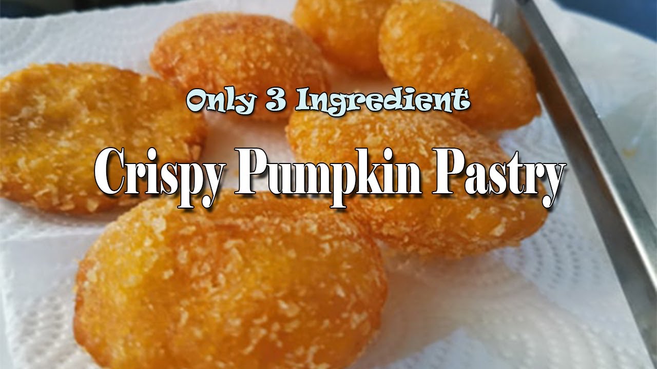 Only 3 Ingredient Crispy Pumpkin Pastry | Quick and Easy | Healthy Snack | TASTY KINGDOM