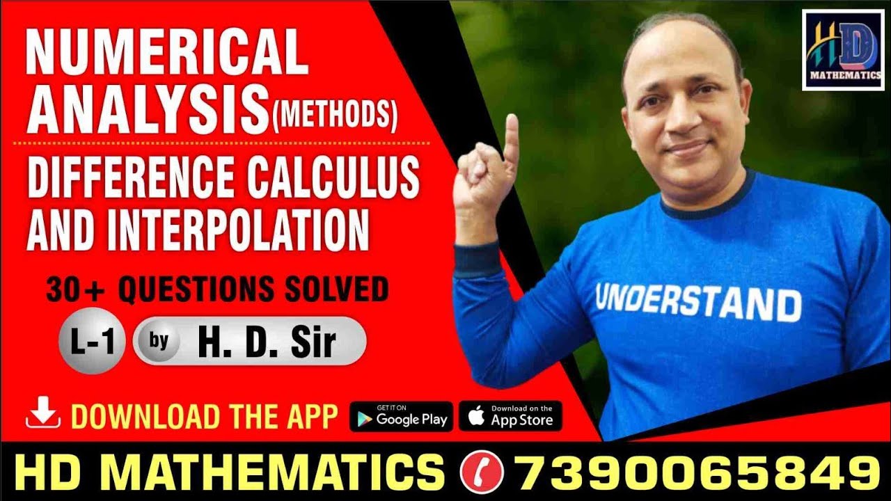 Difference calculus and interpolation/L 1/ forward differences numerical methods/numerical analysis