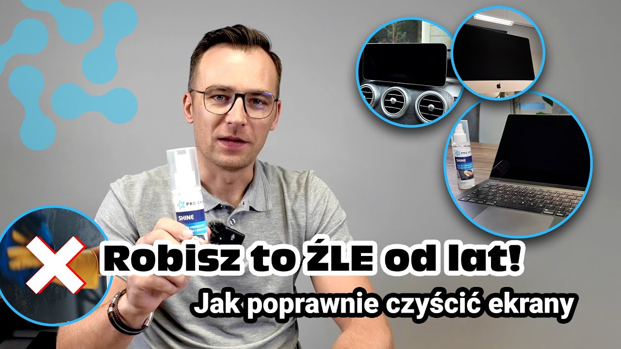 Jak bezpiecznie czyścić ekrany? Na pewno nie płynem do szyb!