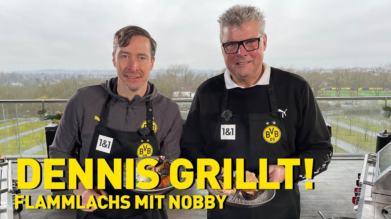 Flaming salmon with Nobby Dickel | Barbecuing with Dennis!