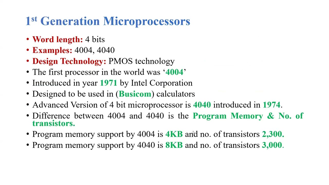 Introduction to Microprocessors