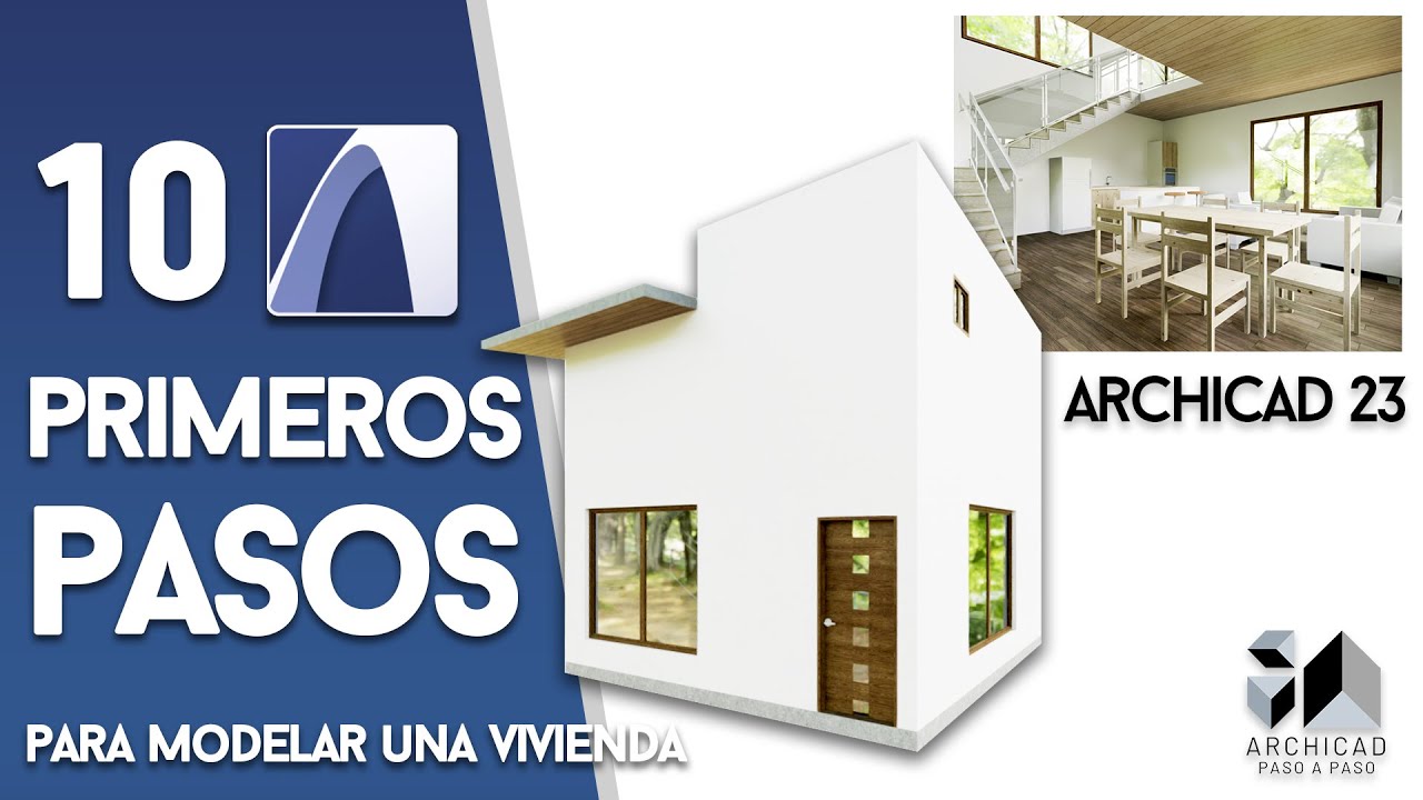 MODELANDO UNA CASA DESDE CERO rápido! 🏠 | 10 primeros pasos en ARCHICAD 23 | 2020