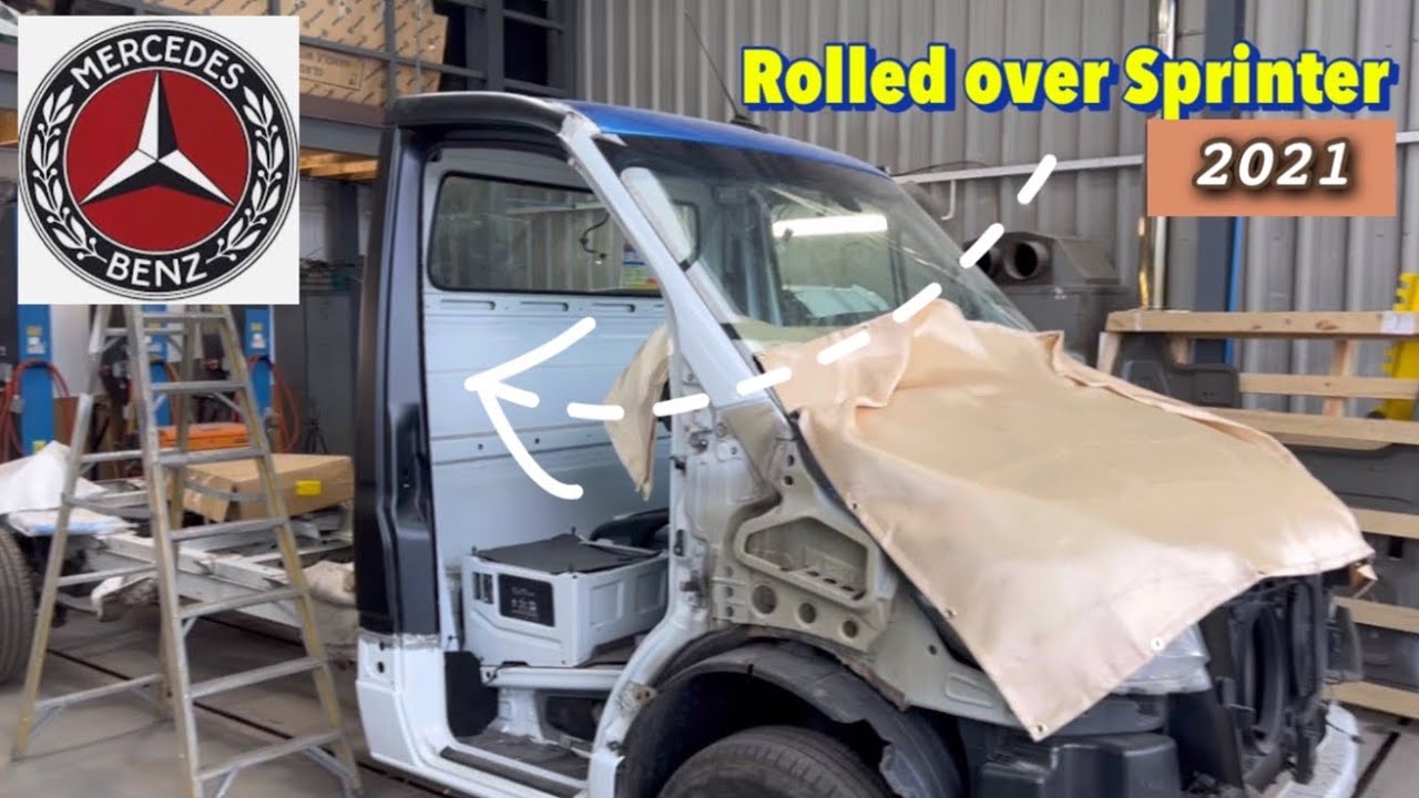 Ремонт перевернувшегося Mercedes Sprinter 2021 года!!!