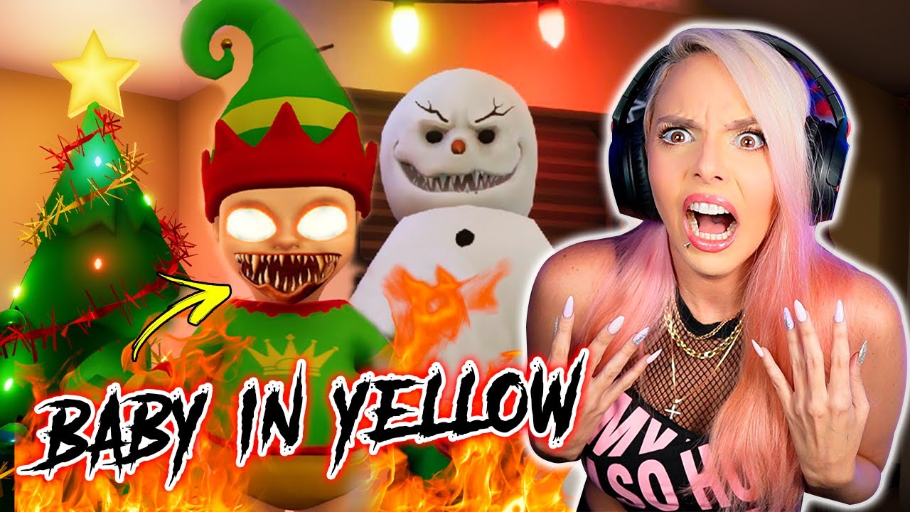 CUIDANDO UN BEBÉ ENDEMONIADO en NAVIDAD💀🎄​ *Baby in Yellow* | Jenny Devil😈