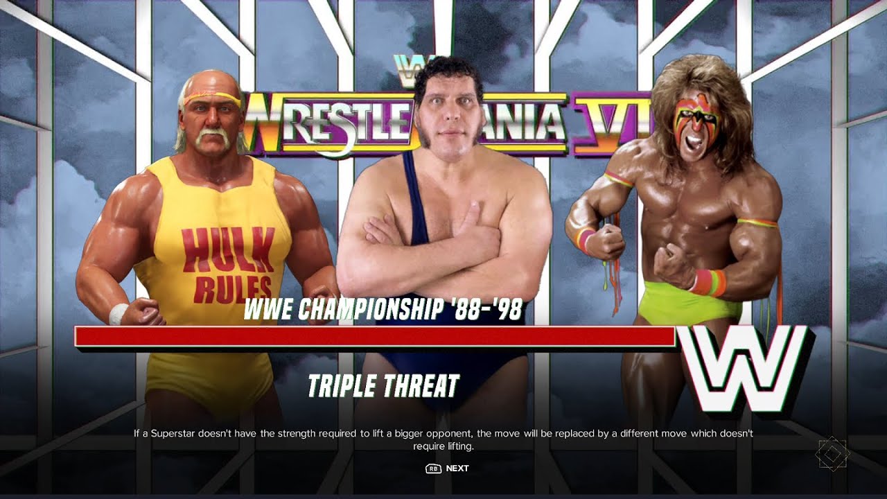 WWE 2K24: André the Giant vs  Hulk Hogan vs  Ultimate Warrior