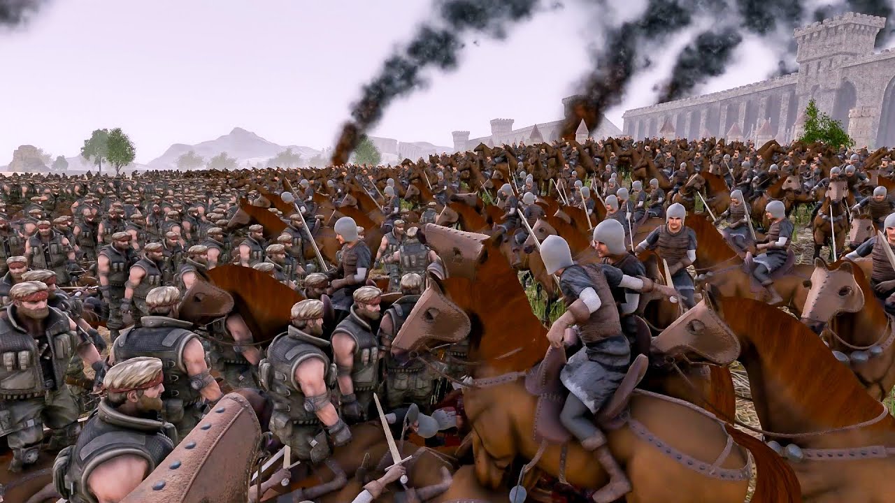 20 000 Cavalrys VS 20 000 Chunk Norriss - UEBS 2 - Ultimate Epic Battle Simulator 2 - UEBS 2022